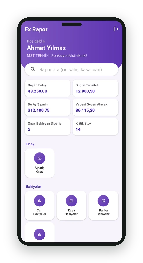 Fx Rapor (Mobil)